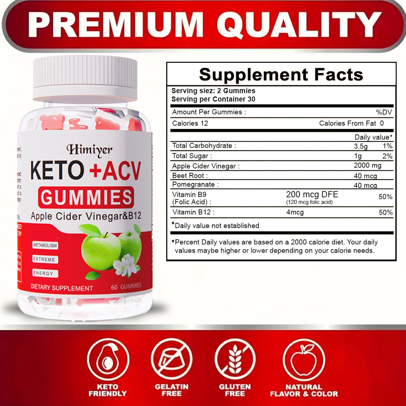 Malic Gummies - Individually Packaged Granules