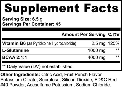 BCAA Shock Powder Fuel Muscle Growth, Enhance Recovery Boost Performance