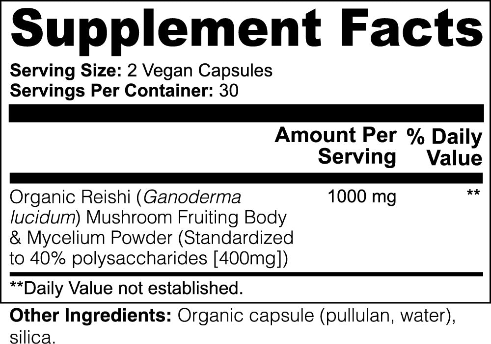 Premium Reishi Mushroom Immune Support, Stress Relief, And Overall Wellness